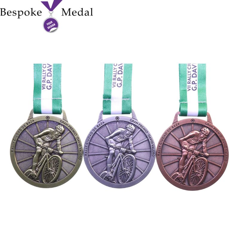 Custom Cycling Medals Colorless