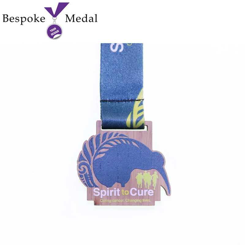 Custom Kiwi Wooden Medal
