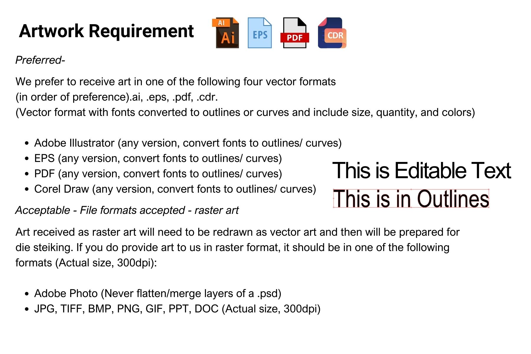 Vector file description