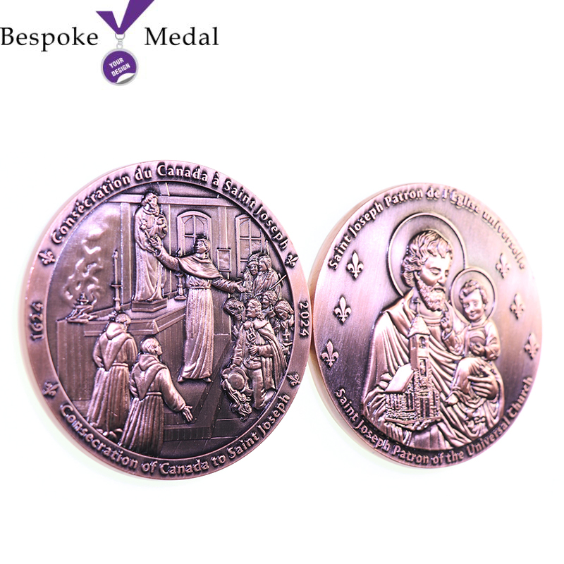 Antique Finish 3D Coin