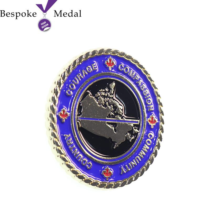 Soft Enamel Police Coin