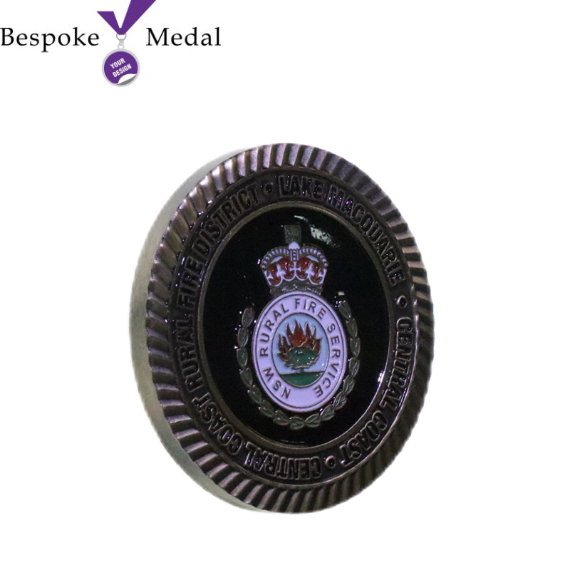 Custom Soft Enamel Firefighter Challenge Coin