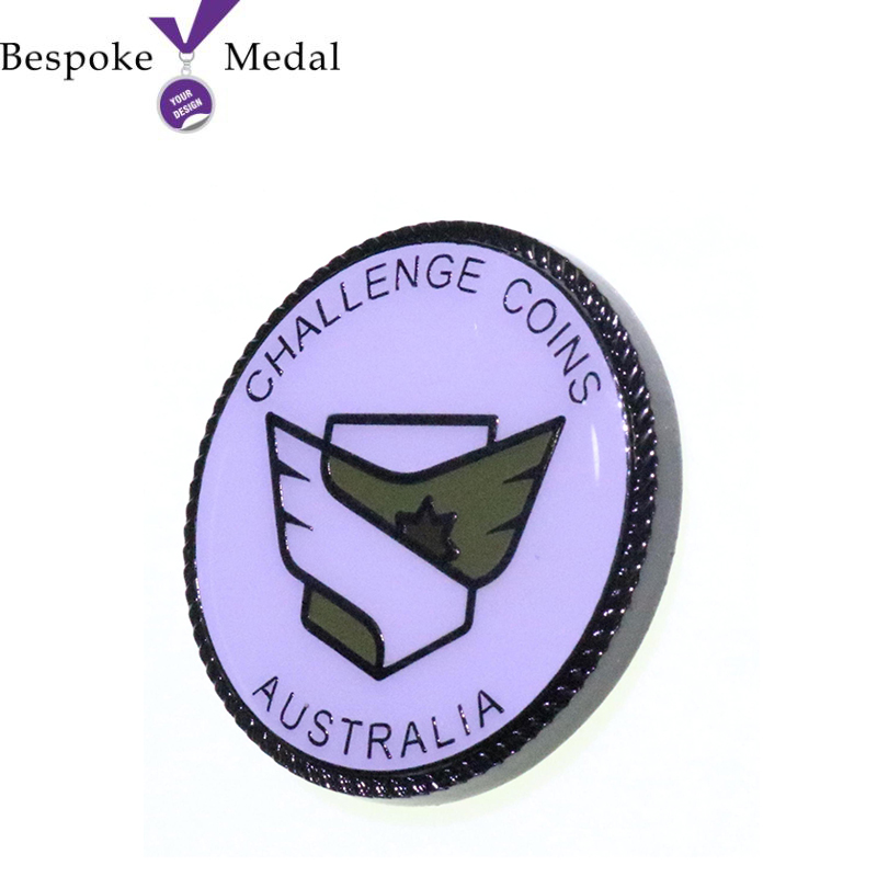 Soft Enamel with Epoxy Challenge Coin