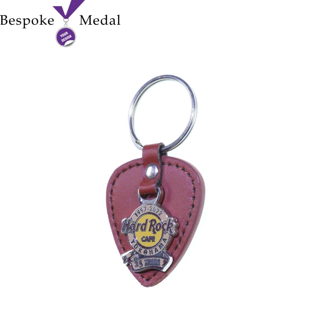 custom logo learther keychains