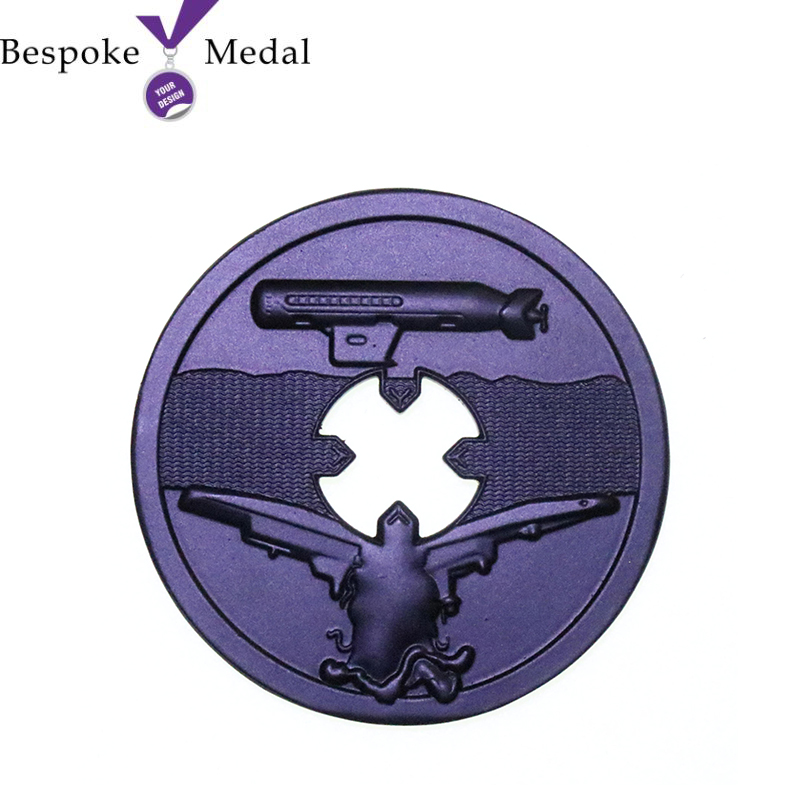 Dye Black Challenge Coin