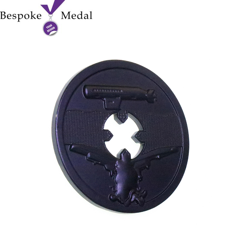 Custom Dye Black Plating Challenge Coin