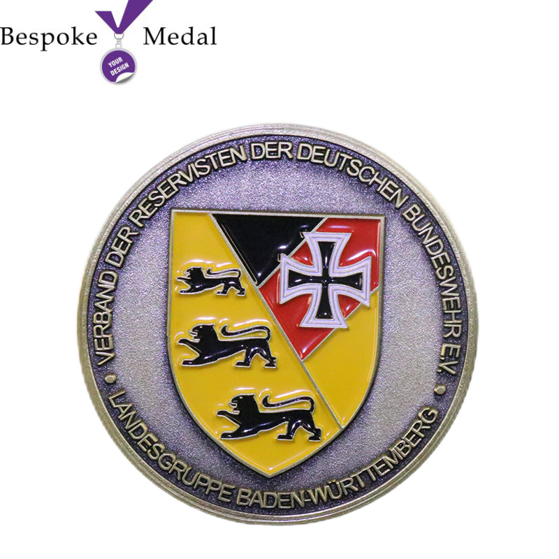 Custom Soft Enamel Sandblasting Challenge Coin