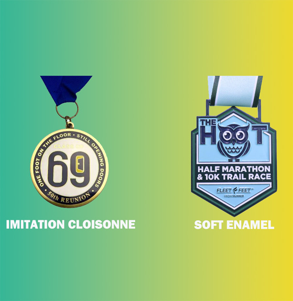 Imitation Cloisonne Medal VS Soft Enamel Medal
