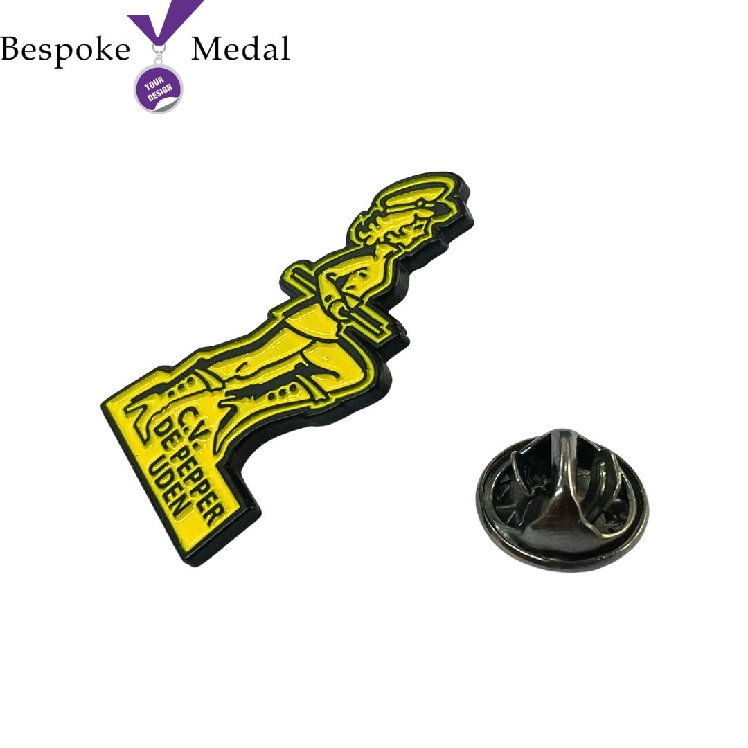 Corporate Logo Lapel Pins Black Nickel Plating