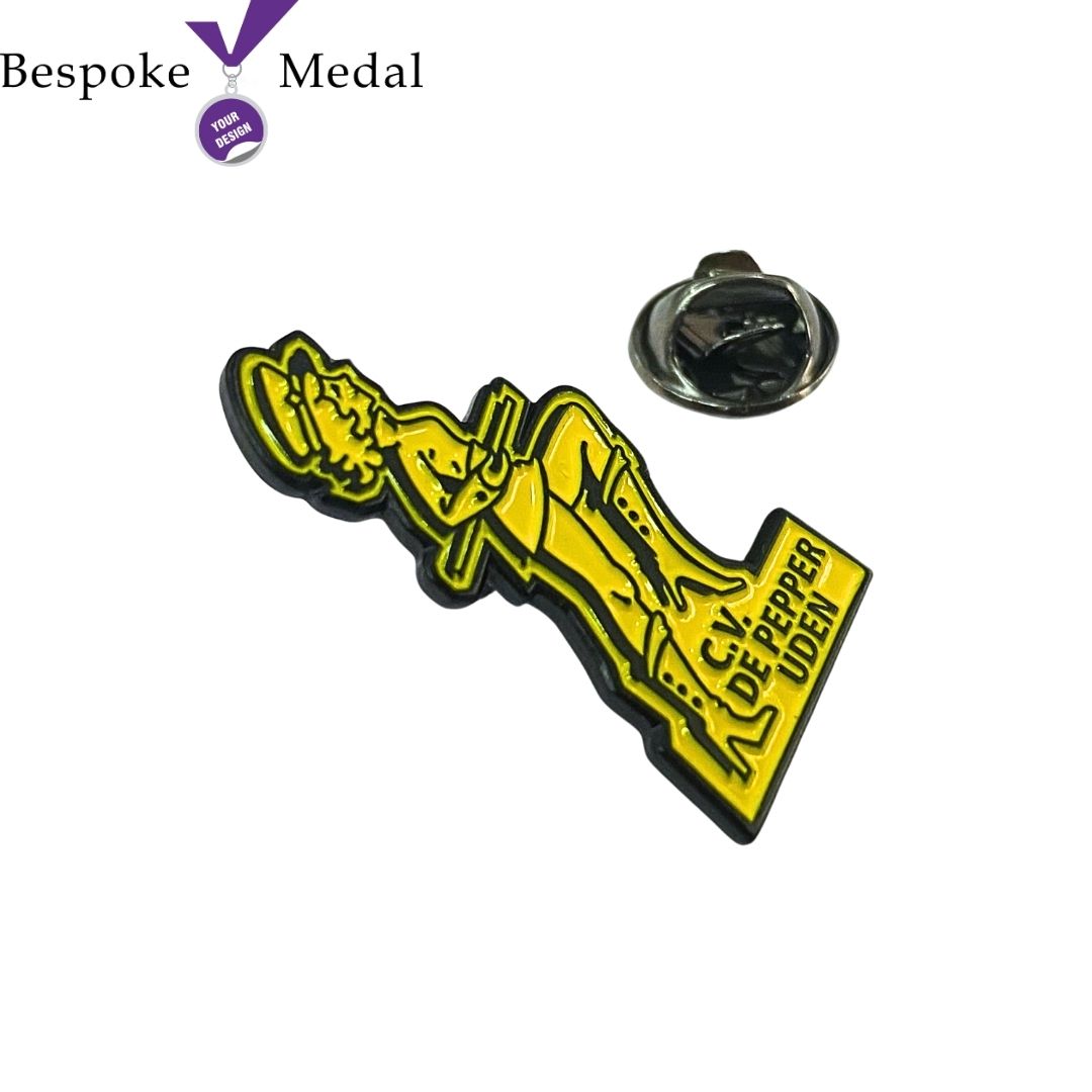Corporate Logo Lapel Pins Black Nickel Plating
