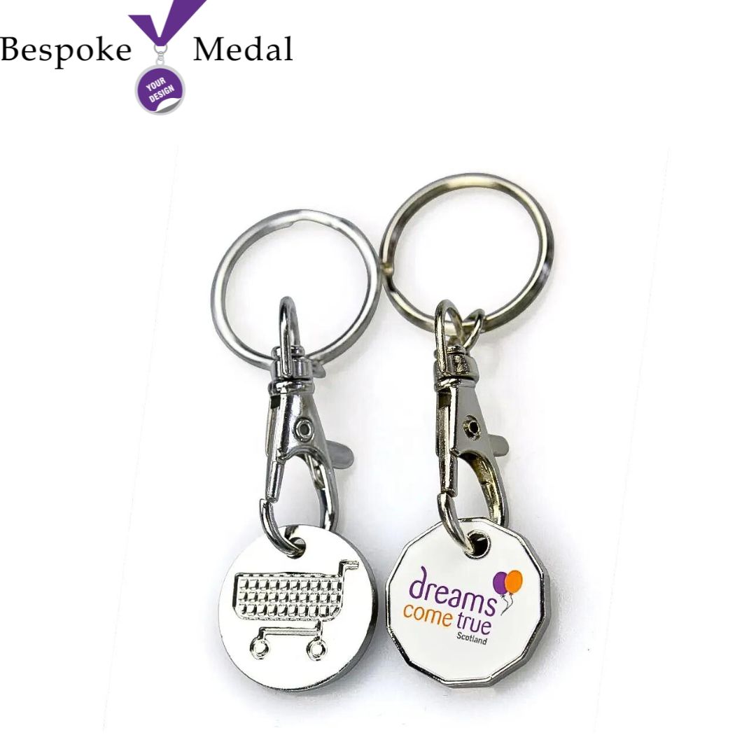 Custom Trolley Coin Keychain