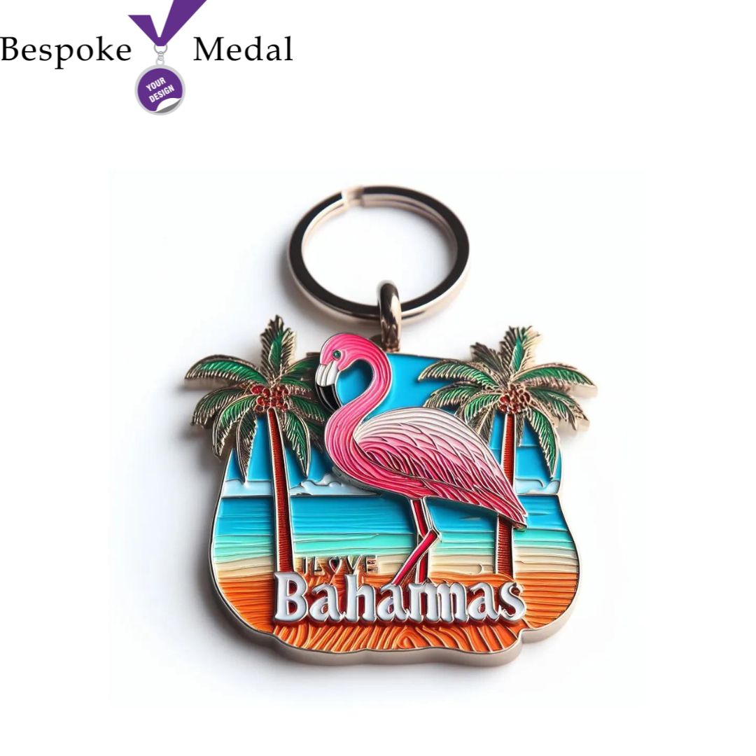 Custom Flamingo Keychain