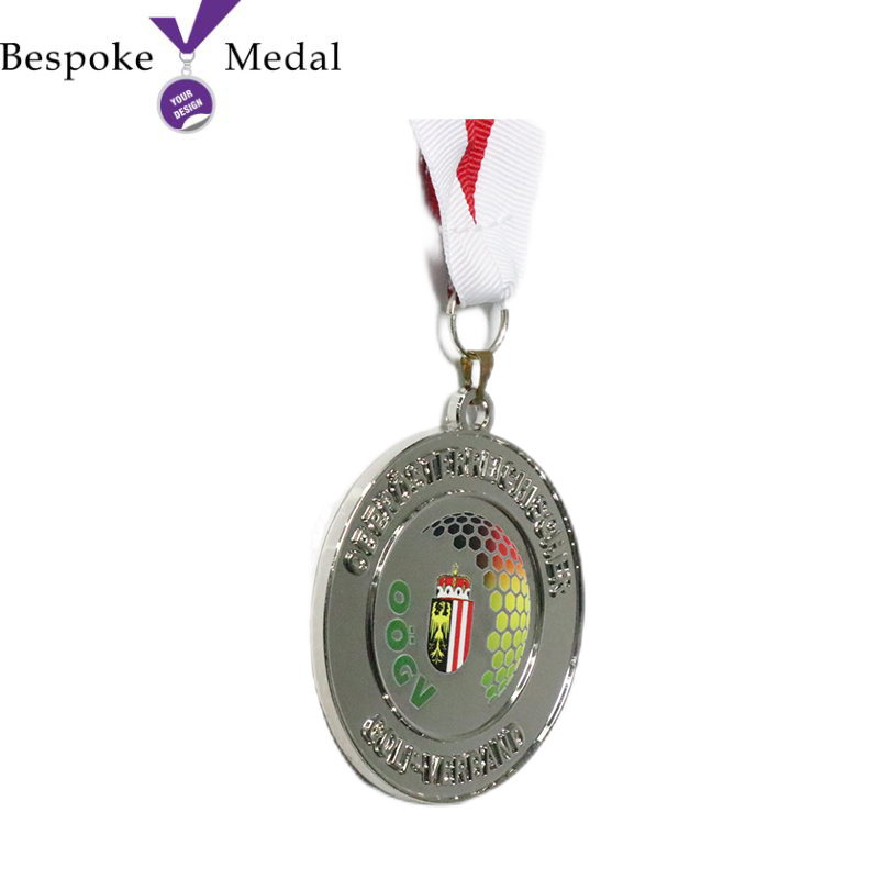 Custom Shiny Silver Medal