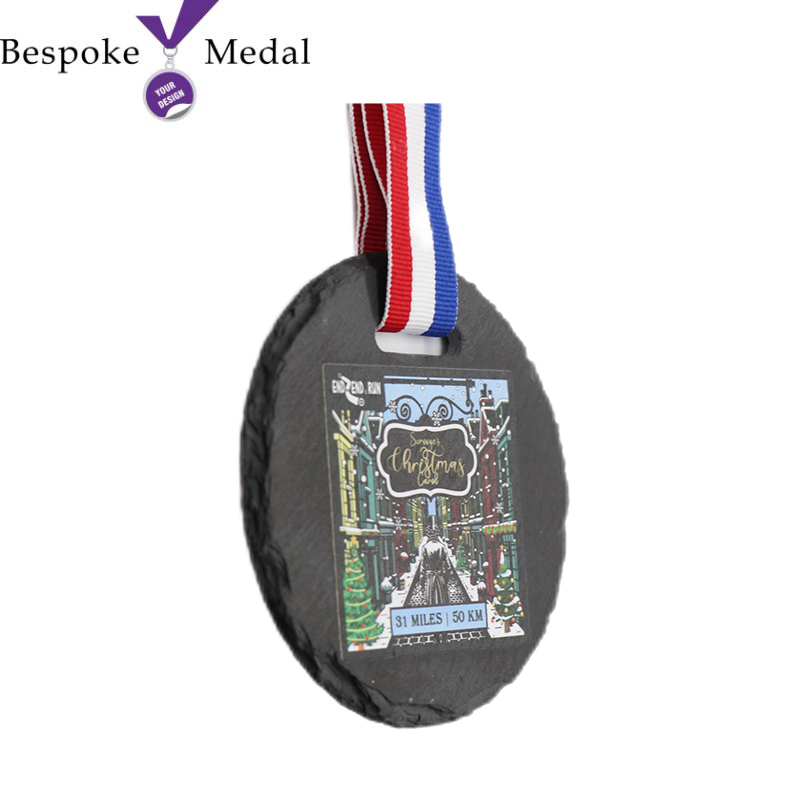 UV Printed Slate Medals