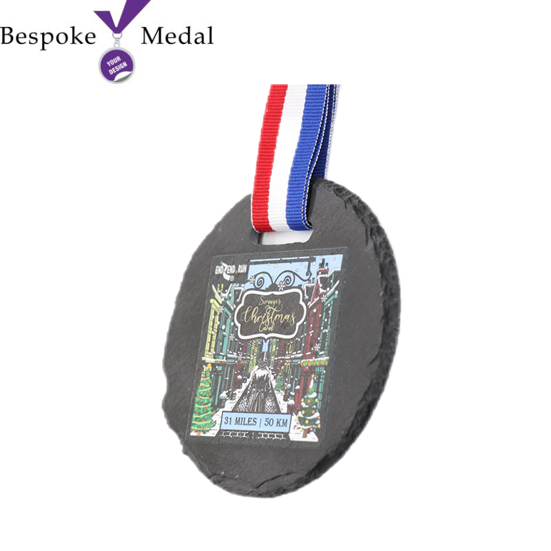 Custom Logo Slate Medals