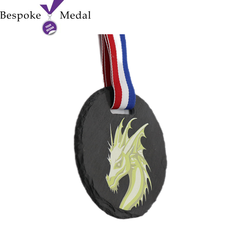 Bespoke Logo Slate Medals