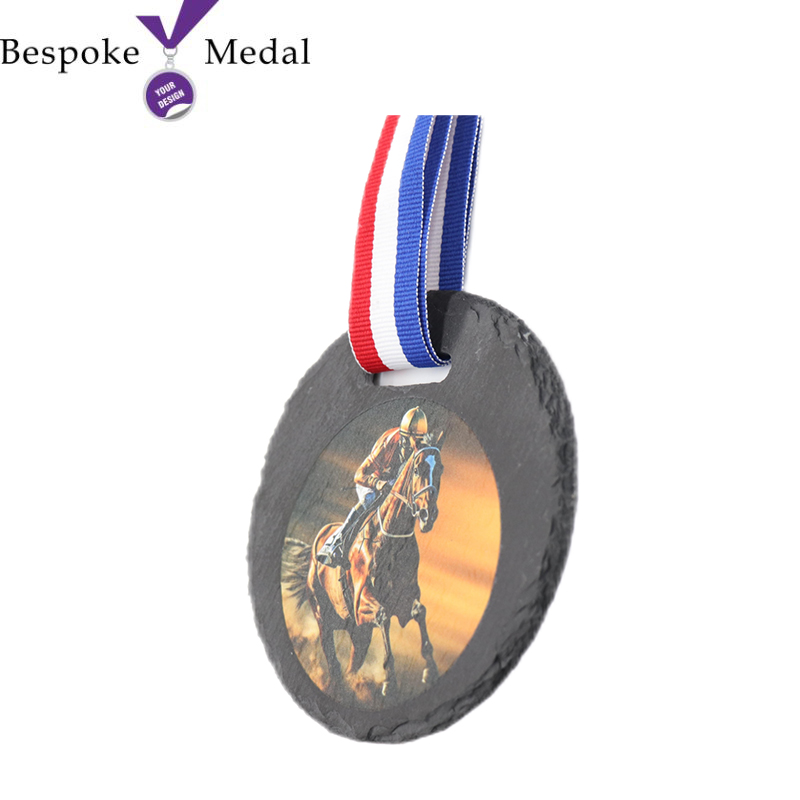 Bespoke Slate Medal With UV Printing